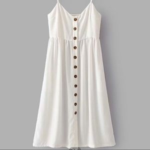 Button cami dress